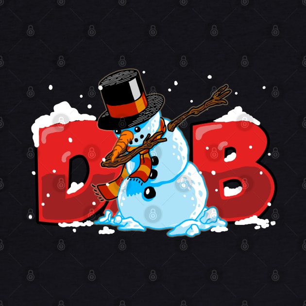 Dabbing Snowman Shirt Christmas Gift Dab Santa Claus T-Shirt 2 by vo_maria